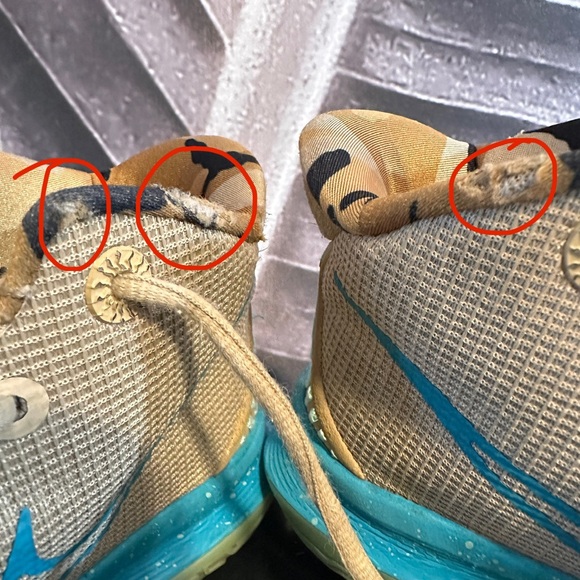 Nike Sneakers Kyrie Ripple 5Y 5 CT4080-207 Camo Net Basketball High Tops - Picture 10 of 14